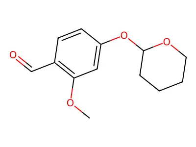 2-methoxy-4-[(2S)-oxan-2-yl]oxybenzaldehyde structure