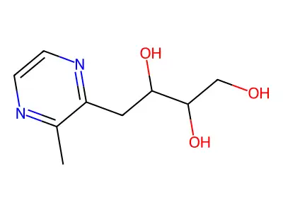 4-(3-Methylpyrazin-2-yl)butane-1,2,3-triol structure