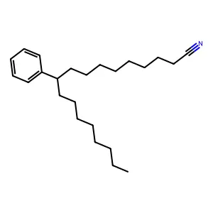 10-Phenyloctadecanenitrile structure