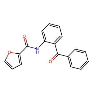 N-(2-苯甲酰基苯基)-2-呋喃甲酰胺 structure