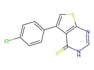 5-(4-Chlorophenyl)thieno[2,3-d]pyrimidine-4(3H)-thione structure