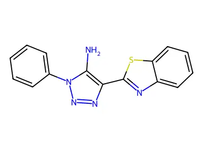 4-(benzo[d]thiazol-2-yl)-1-phenyl-1H-1,2,3-triazol-5-amine structure