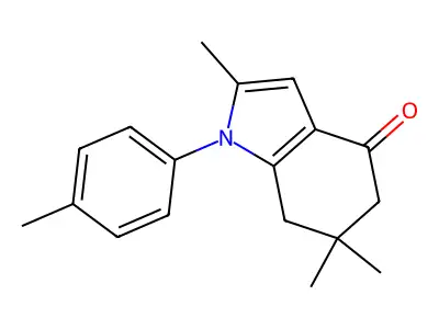 4H-Indol-4-one, 1,5,6,7-tetrahydro-2,6,6-trimethyl-1-(4-methylphenyl)- structure