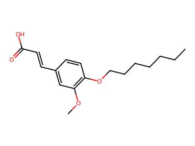 3-(4-Heptoxy-3-methoxyphenyl)prop-2-enoic acid structure