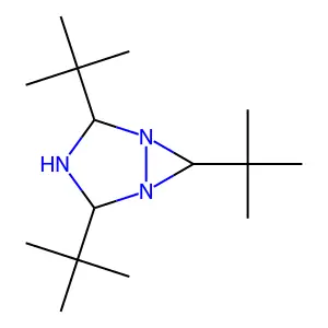 2,4,6-Tritert-butyl-1,3,5-triazabicyclo[3.1.0]hexane structure