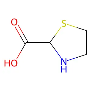 噻唑烷-2-甲酸 structure