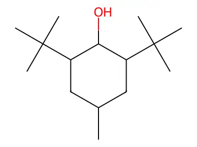 Cyclohexanol, 2,6-bis(1,1-dimethylethyl)-4-methyl- structure