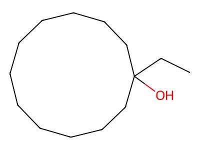 1-Ethyl-1-cyclododecanol structure