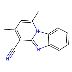 1,3-Dimethylpyrido[1,2-a]benzimidazole-4-carbonitrile structure