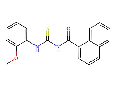 N-[(2-methoxyphenyl)carbamothioyl]naphthalene-1-carboxamide structure