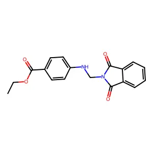 Ethyl 4-(phthalimidomethylamino)benzoate structure