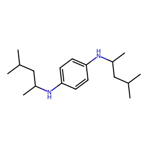 1,4-Benzenediamine, N,N'-bis(1,3-dimethylbutyl)- structure