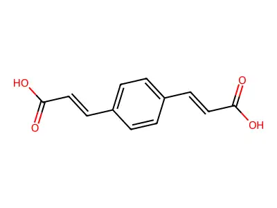 3,3'-(对苯撑)二丙烯酸 structure