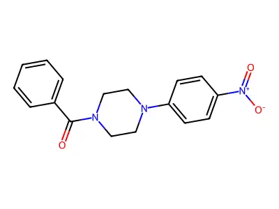 1-Benzoyl-4-(4-nitrophenyl)piperazine structure