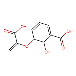 5-[(1-羧基乙烯基)氧基]-6-羟基环己-1,3-二烯-1-甲酸 structure