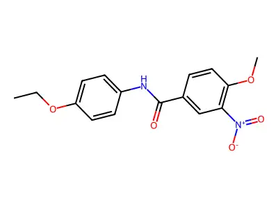 N-(4-ethoxyphenyl)-4-methoxy-3-nitrobenzamide structure