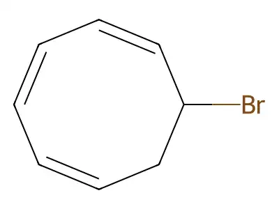 7-Bromocycloocta-1,3,5-triene structure