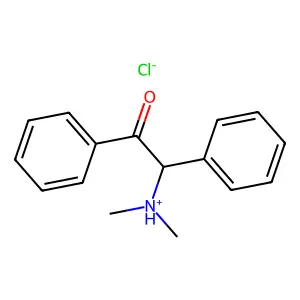 2-(Dimethylamino)-1,2-diphenylethan-1-one--hydrogen chloride (1/1) structure