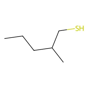 2-Methyl-1-pentanethiol structure