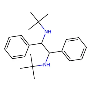 N,N'-ditert-butyl-1,2-diphenylethane-1,2-diamine structure
