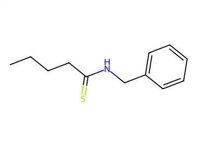 Pentanethioamide, N-(phenylmethyl)- structure
