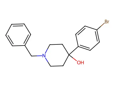 1-Benzyl-4-(4-bromophenyl)piperidin-4-ol structure