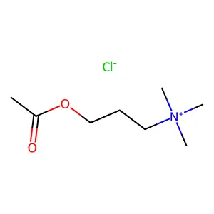 Ammonium, (3-hydroxypropyl)trimethyl-, chloride, acetate structure