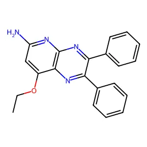 8-Ethoxy-2,3-diphenylpyrido[2,3-b]pyrazin-6-amine structure