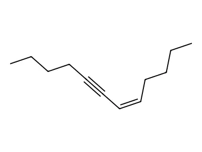 (Z)-dodec-5-en-7-yne structure