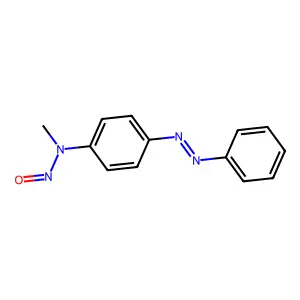 N-Methyl-N-nitroso-4-(phenylazo)aniline structure