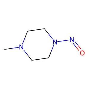 1-Methyl-4-nitrosopiperazine structure