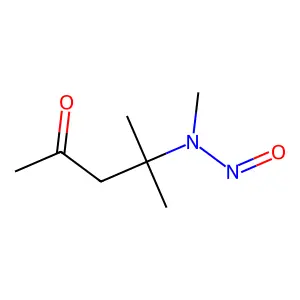4-甲基-4-(甲基硝基氨基)-2-戊酮 structure