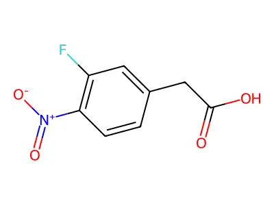2-(3-Fluoro-4-nitrophenyl)acetic acid structure