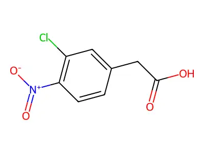 4-Chloro-3-nitrophenylacetic Acid structure