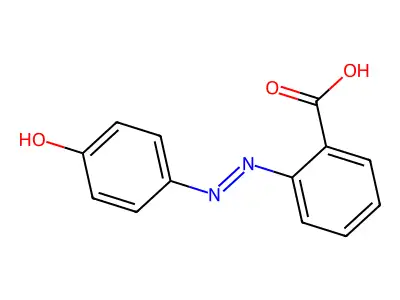 2-(4-羟基苯偶氮基)苯甲酸 structure