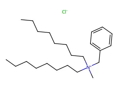Dioctyl(2-phenylethyl)azanium chloride structure