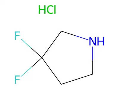 3,3-Difluoropyrrolidine, chloride structure