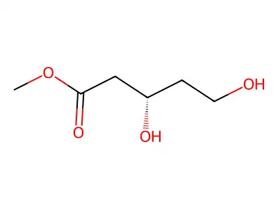methyl (3S)-3,5-dihydroxypentanoate structure