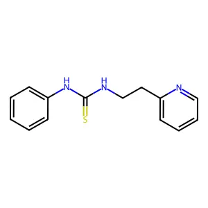 1-Phenyl-3-(2-(2-pyridyl)ethyl)-2-thiourea structure