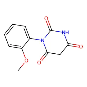 1-(2-Methoxyphenyl)pyrimidine-2,4,6(1H,3H,5H)-trione structure