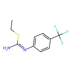 S-乙基-N-[4-(三氟甲基)苯基]异硫脲 structure