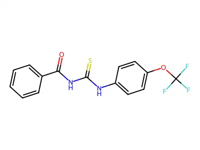 1-(4-(Trifluoromethoxy)phenyl)-3-benzoylthiourea structure