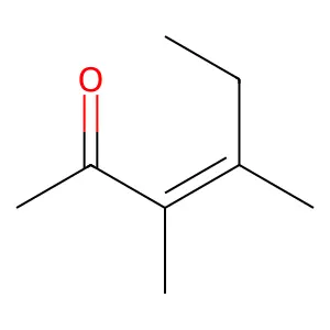 3,4-Dimethyl-3-hexen-2-one structure