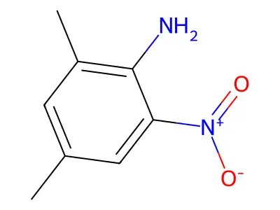 6-Nitro-2,4-xylidine structure