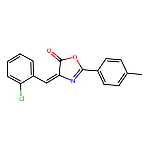 5(4H)-Oxazolone, 4-[(2-chlorophenyl)methylene]-2-(4-methylphenyl)- structure