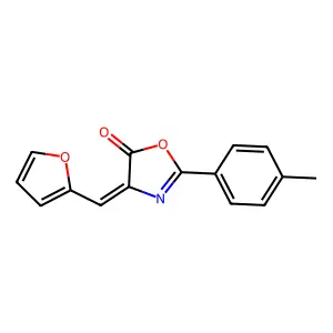 (Z)-4-(furan-2-ylmethylene)-2-(p-tolyl)oxazol-5(4H)-one structure