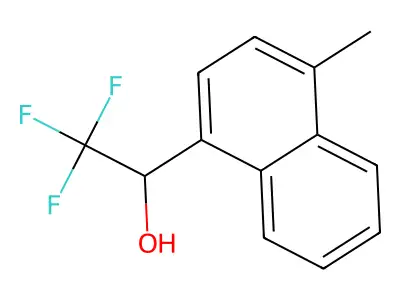 2,2,2-Trifluoro-1-(4-methylnaphthalen-1-yl)ethan-1-ol structure