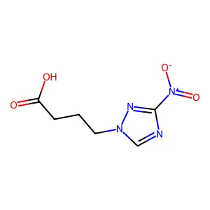 4-(3-nitro-1H-1,2,4-triazol-1-yl)butanoic acid structure