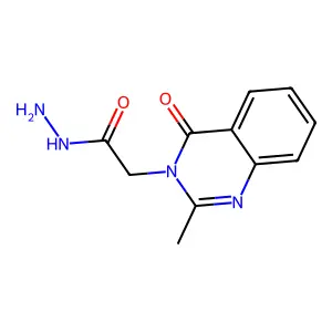 3(4H)-Quinazolineacetic acid, 2-methyl-4-oxo-, hydrazide structure