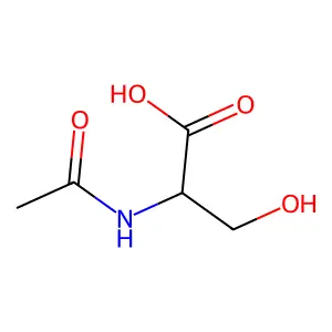 Acetylserine structure